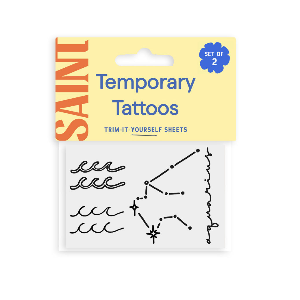 Aquarius Temporary Tattoos