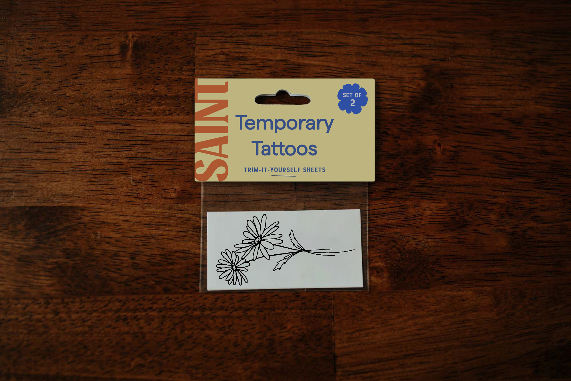April - Daisy Temporary Tattoos