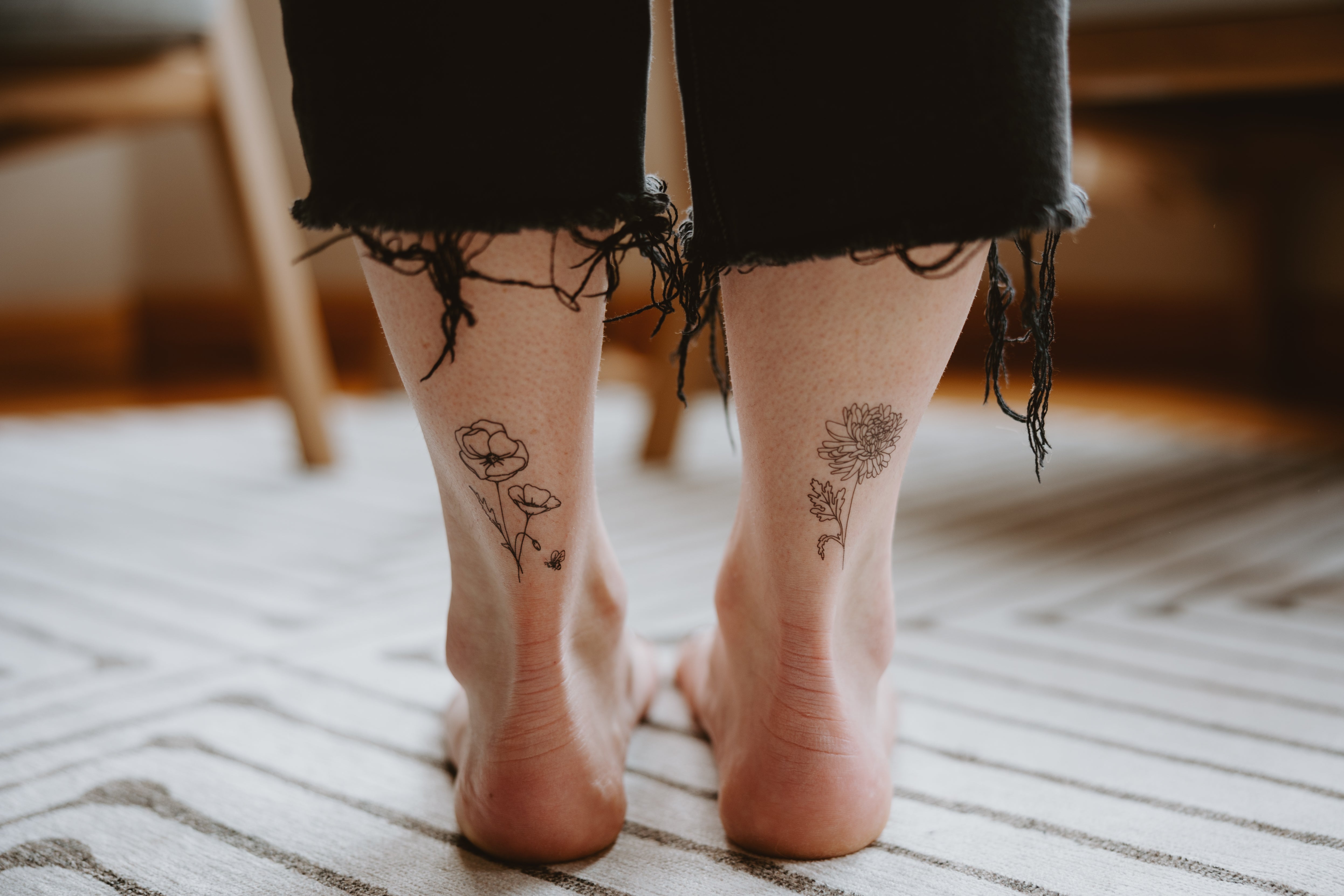 August - Poppy Temporary Tattoos