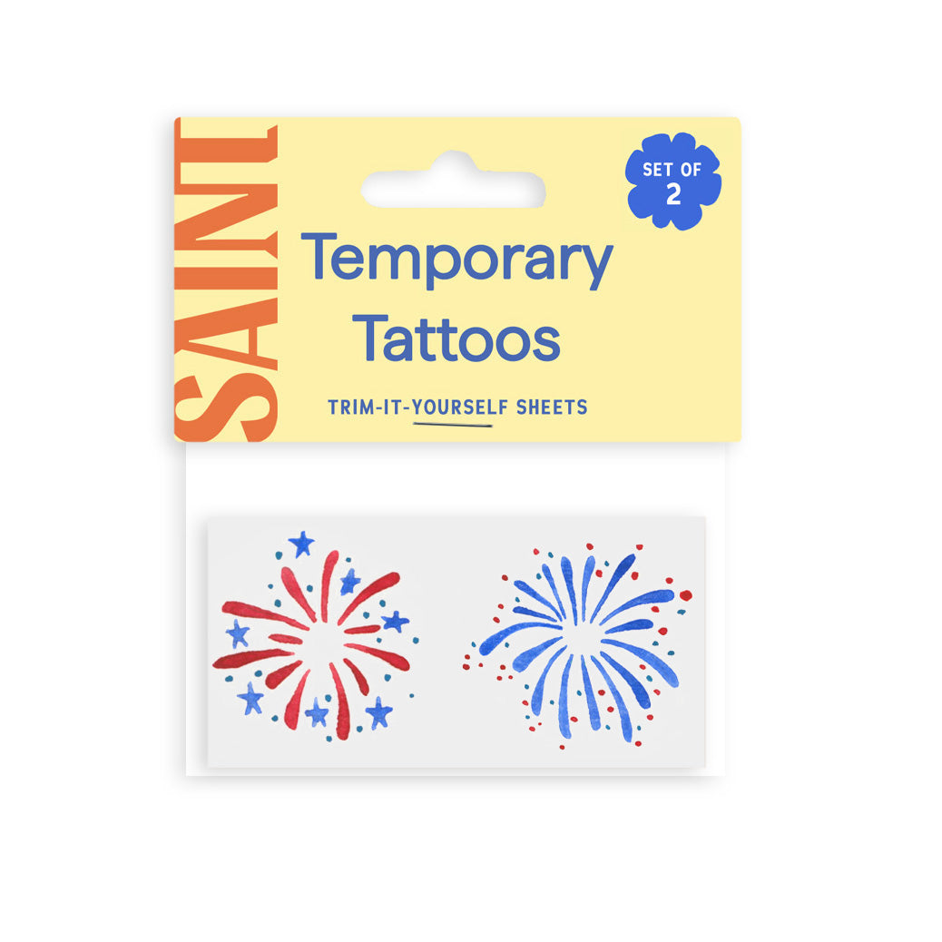 Fireworks Temporary Tattoos