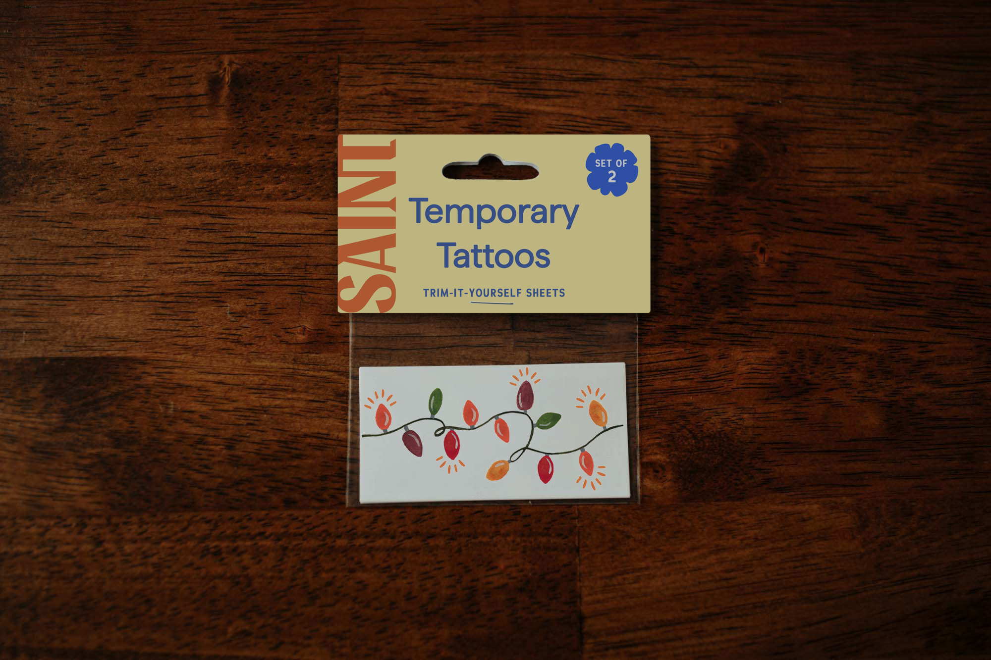 Christmas Lights Temporary Tattoos