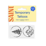 Mountains + Trees Temporary Tattoos