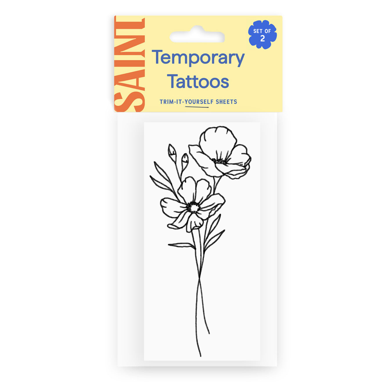 Poppy Field Temporary Tattoos