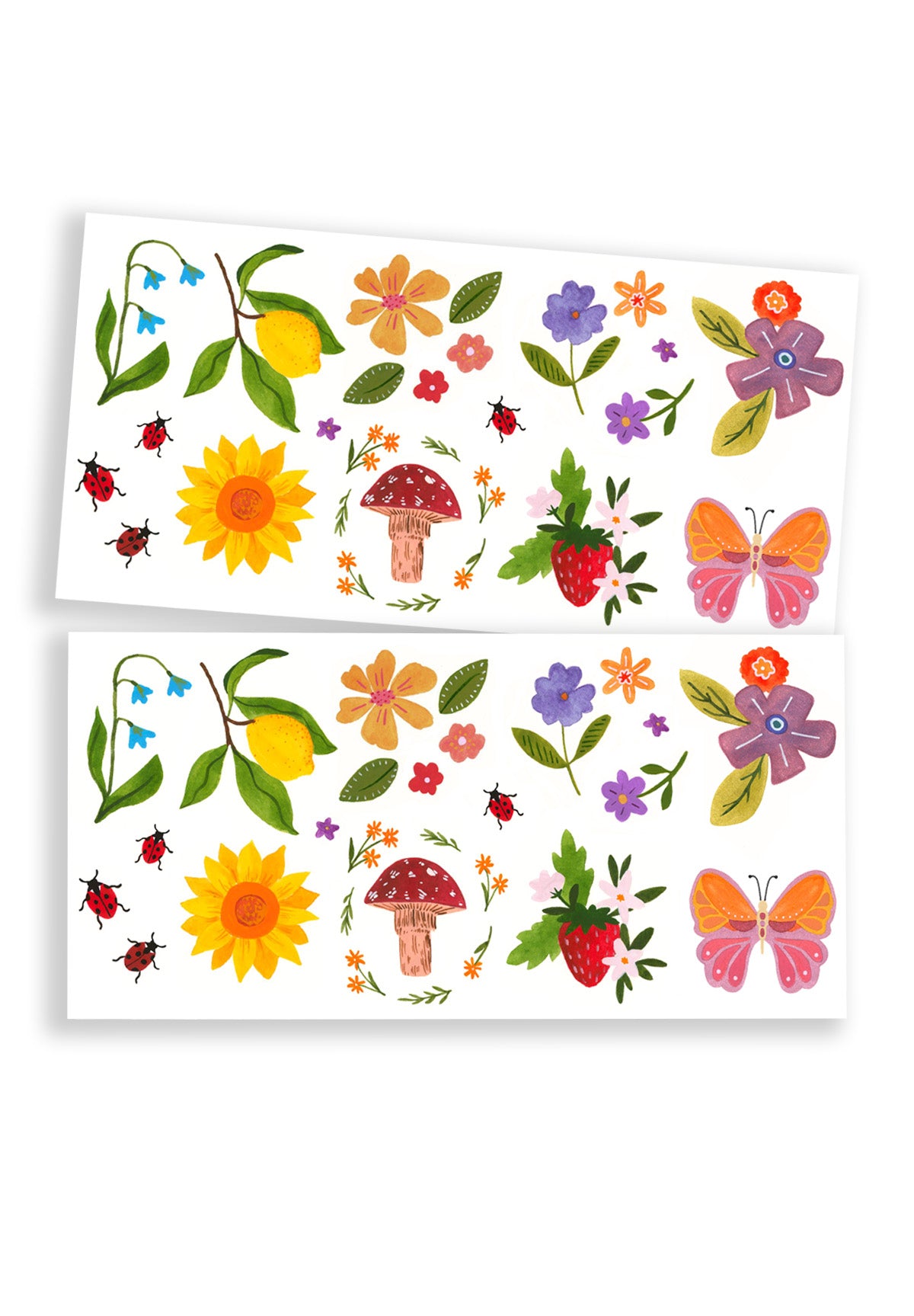 Garden Party Temporary Tattoos Pack