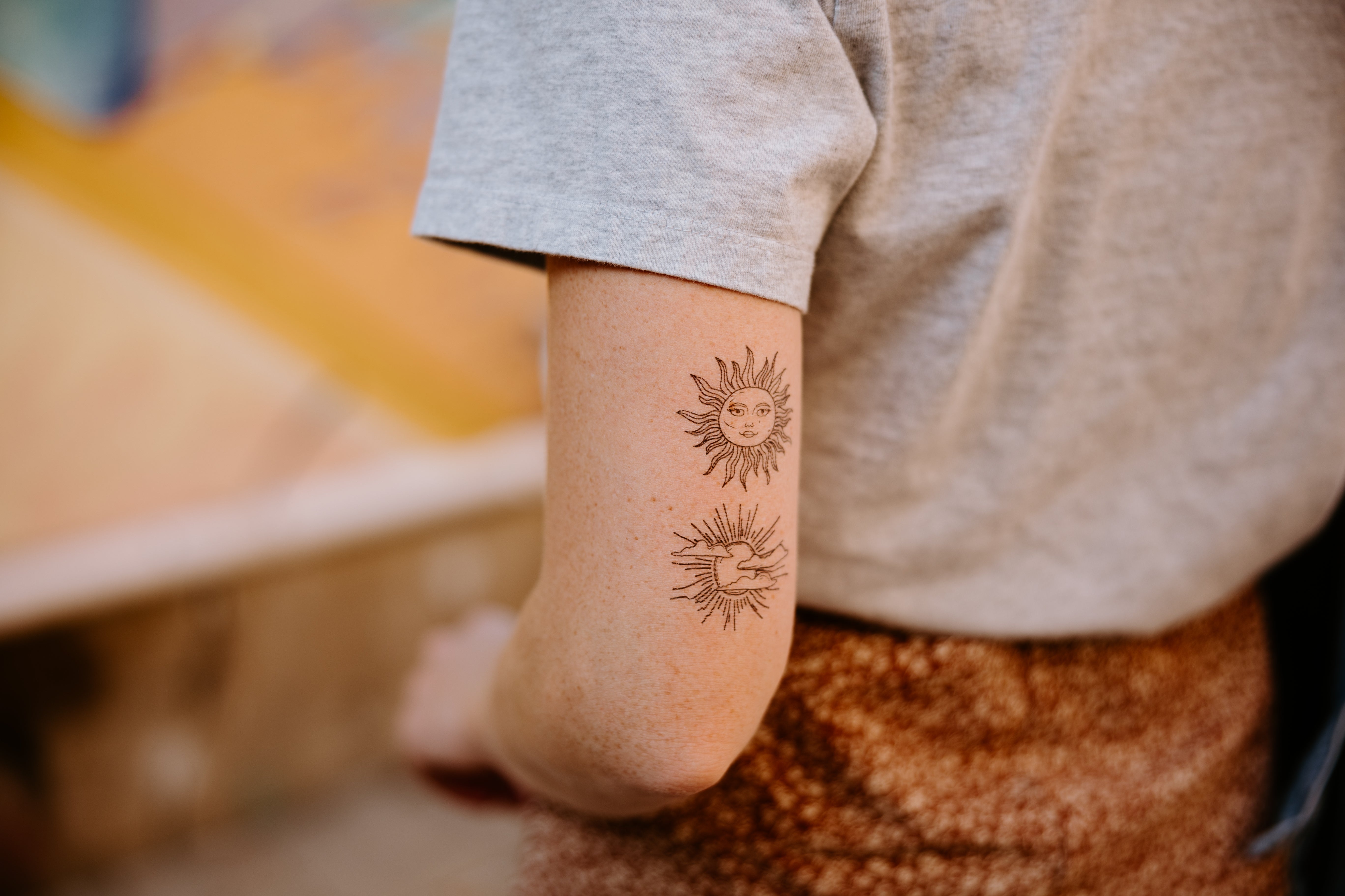 Two Suns Temporary Tattoos