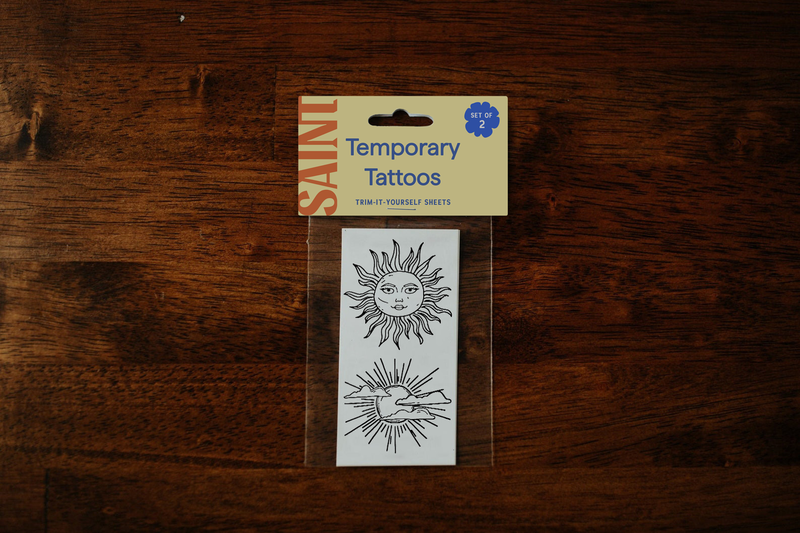 Two Suns Temporary Tattoos