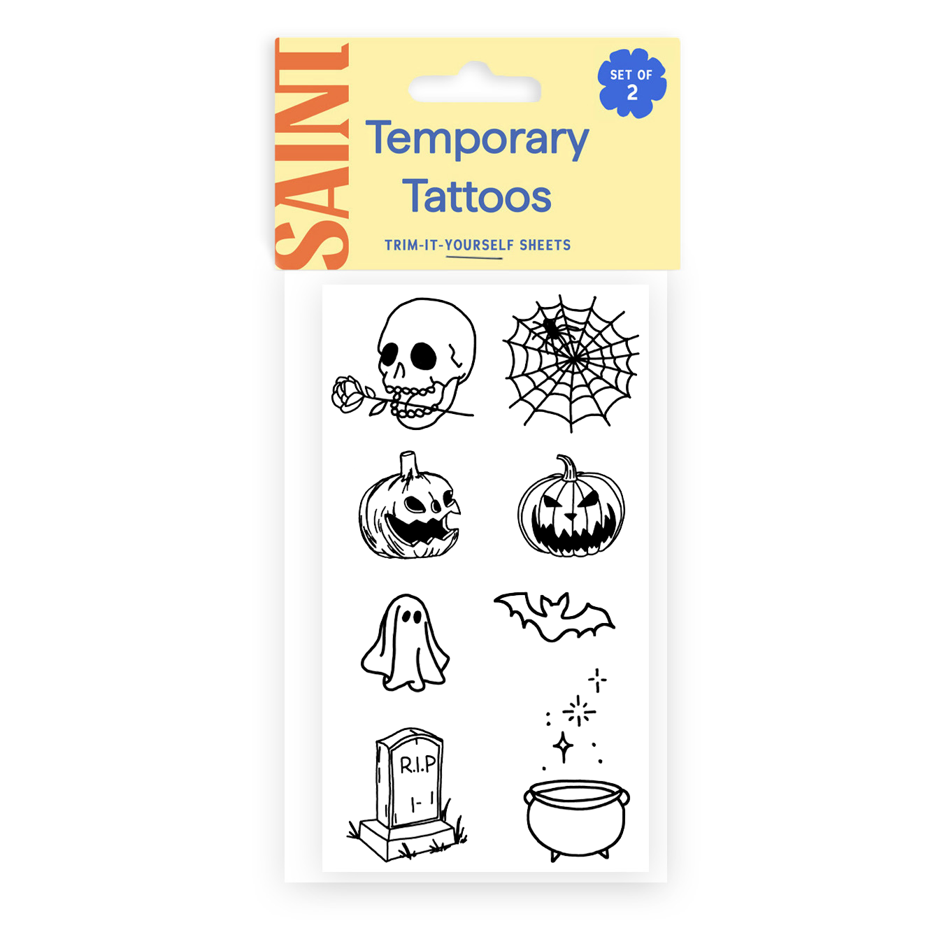 Halloween Flash Tats Temporary Tattoos