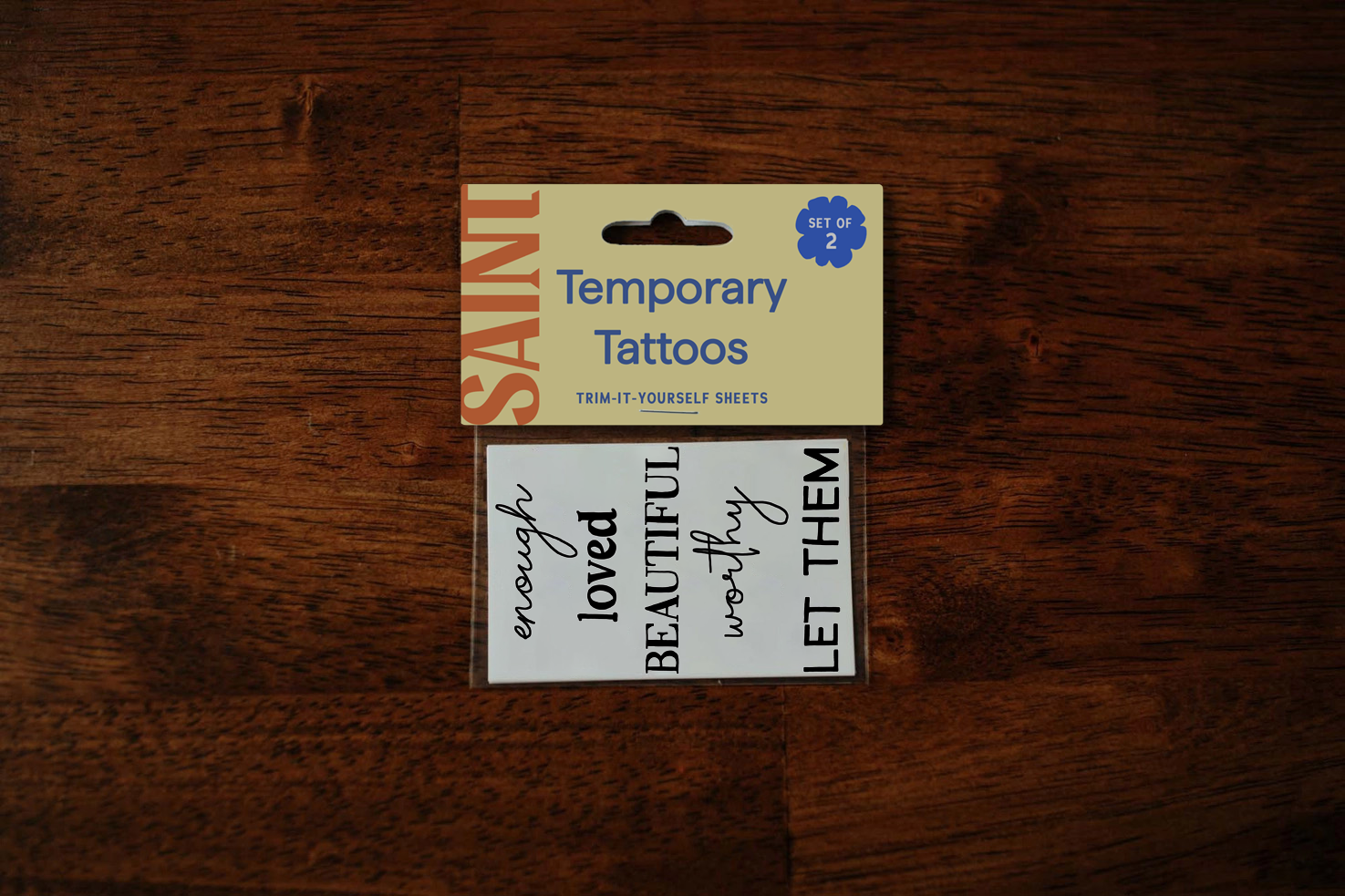 Affirmations Temporary Tattoos