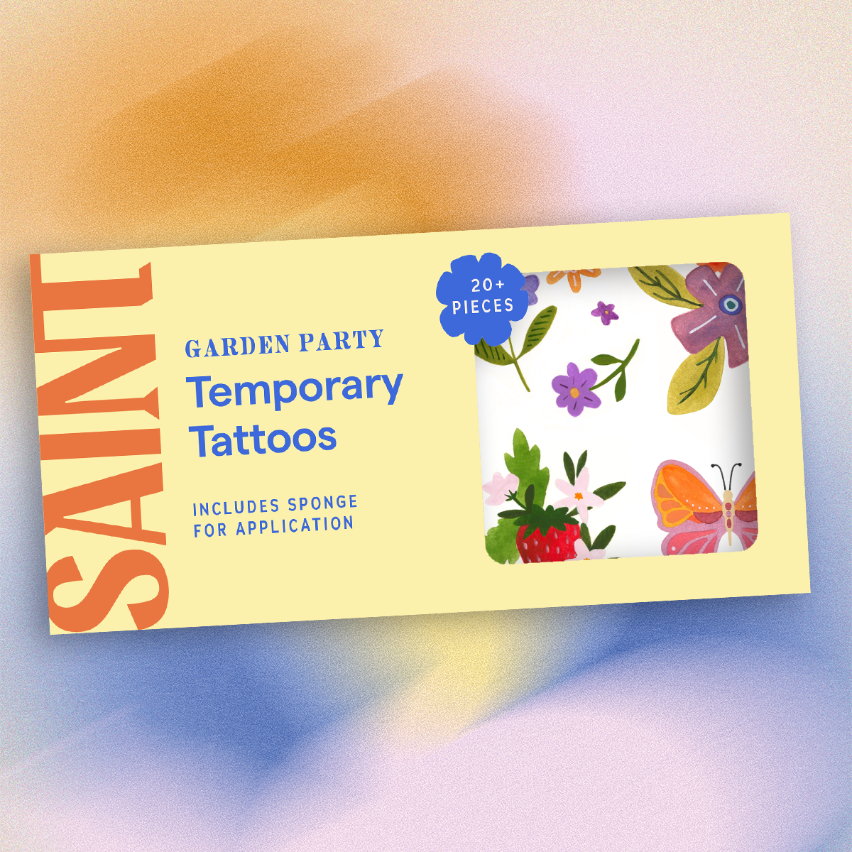 Garden Party Temporary Tattoos Pack