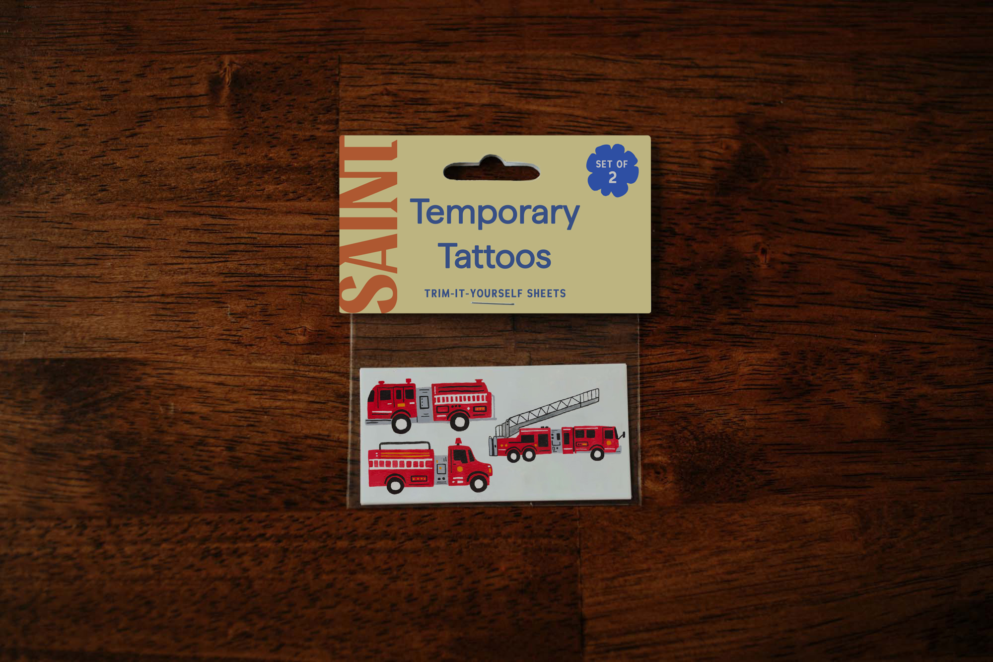 Firetruck Parade Temporary Tattoos