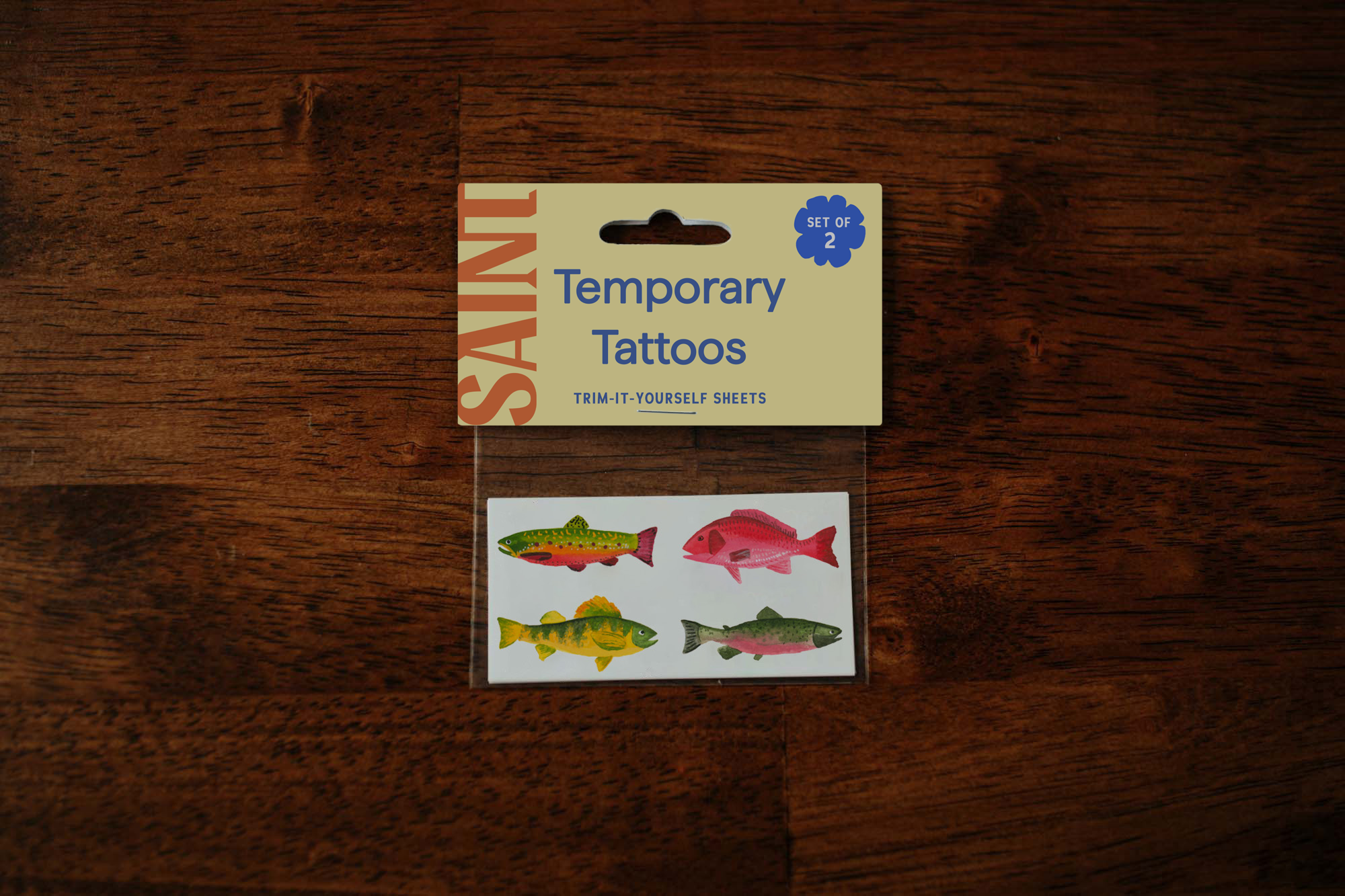 Gone Fishin Temporary Tattoos