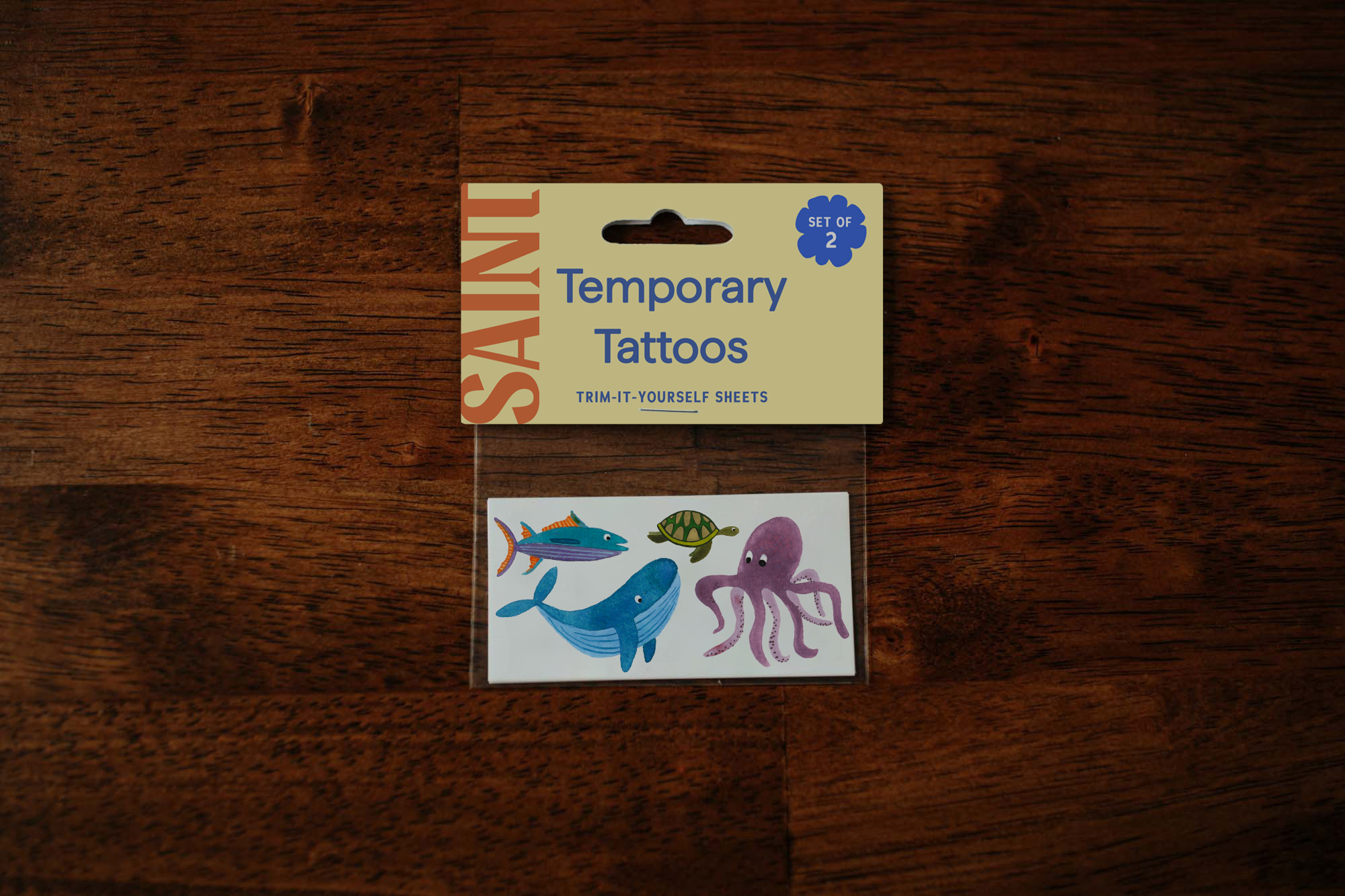 Wild Sea Temporary Tattoos