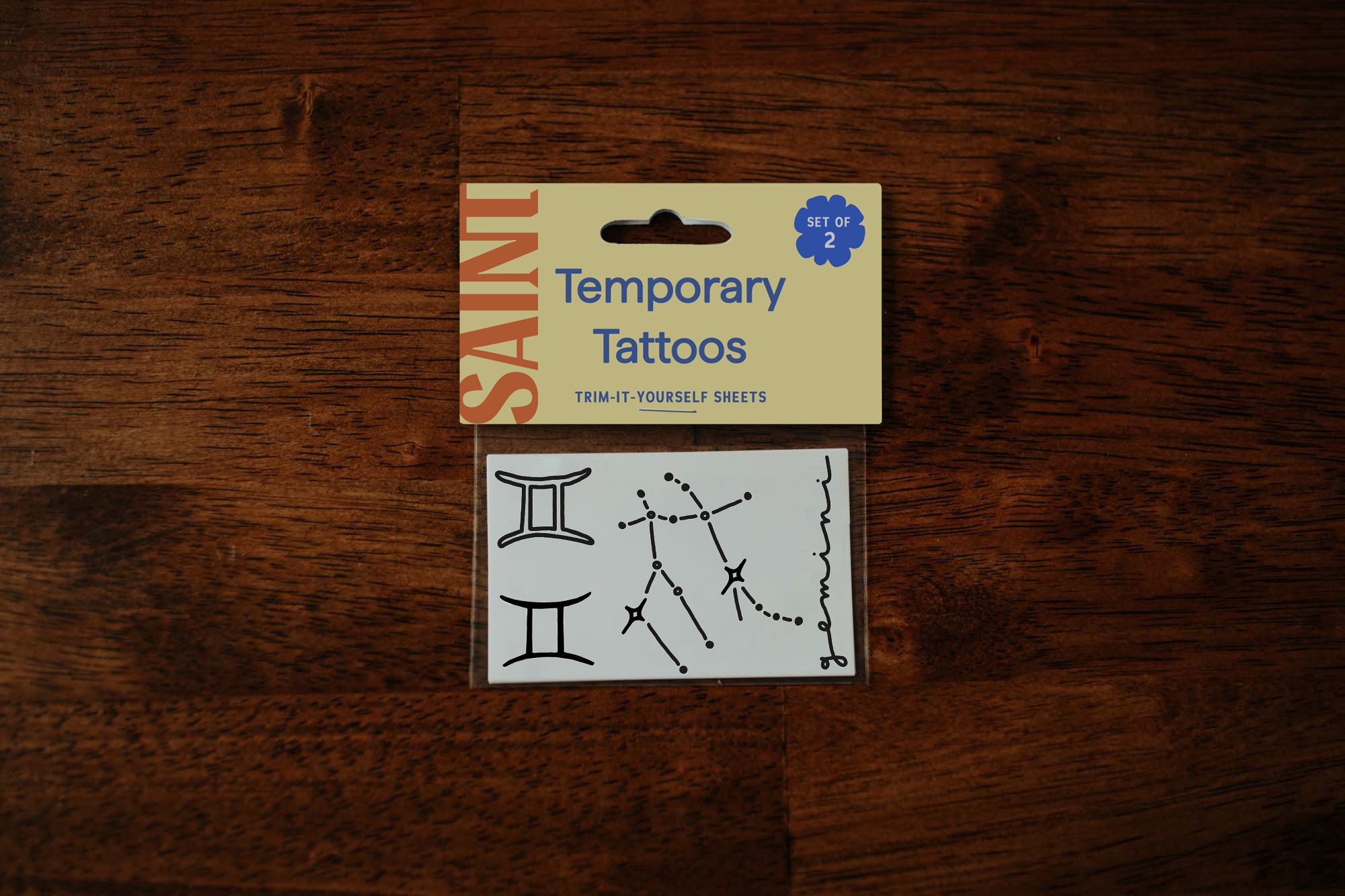 Gemini Temporary Tattoos