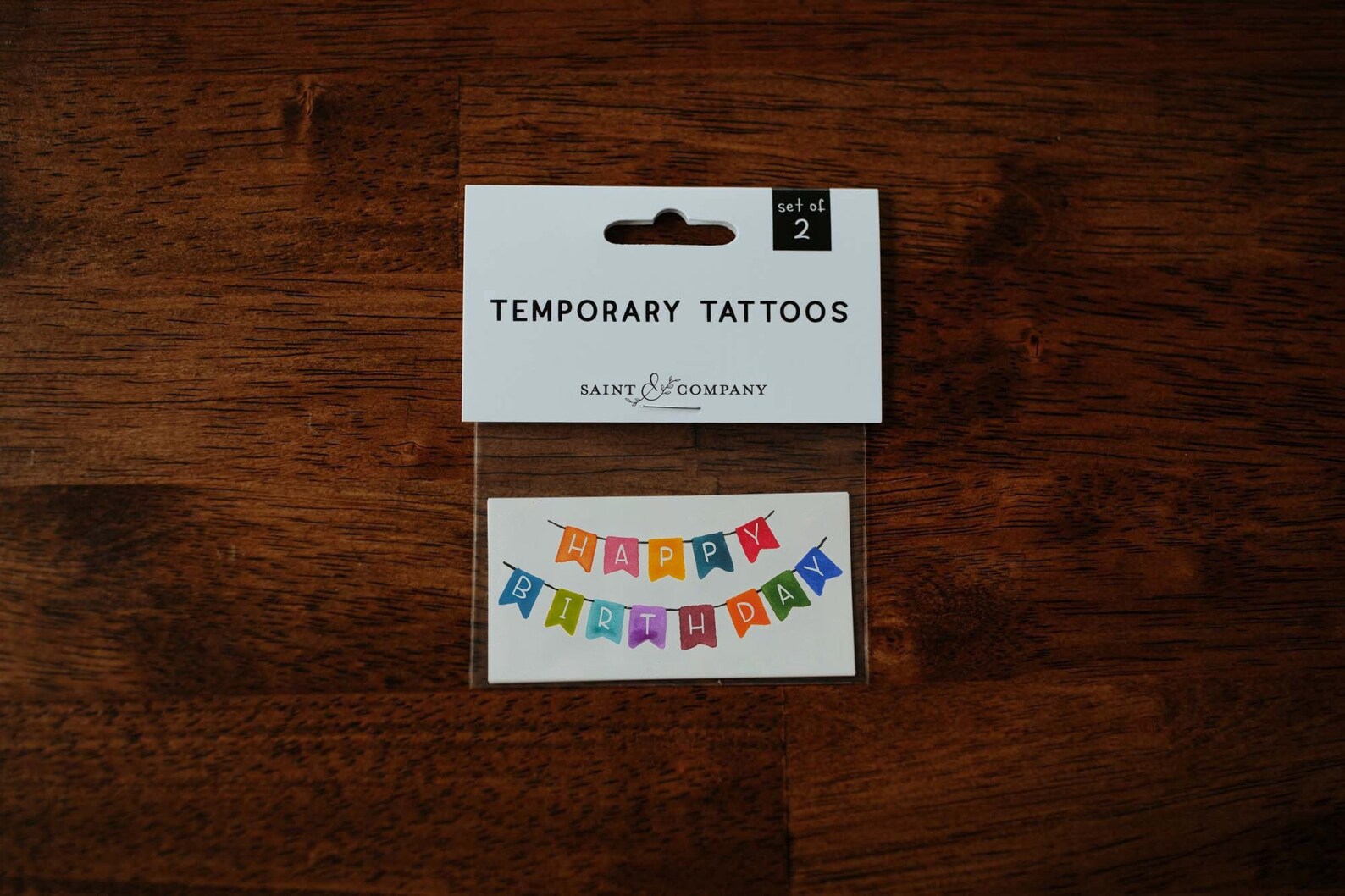 Happy Birthday Temporary Tattoos