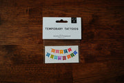 Happy Birthday Temporary Tattoos